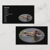 プロフィールか名刺、ビーバー 名刺 (正面/裏面)