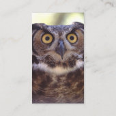 プロフィールか名刺、フクロウ 名刺 (裏面)