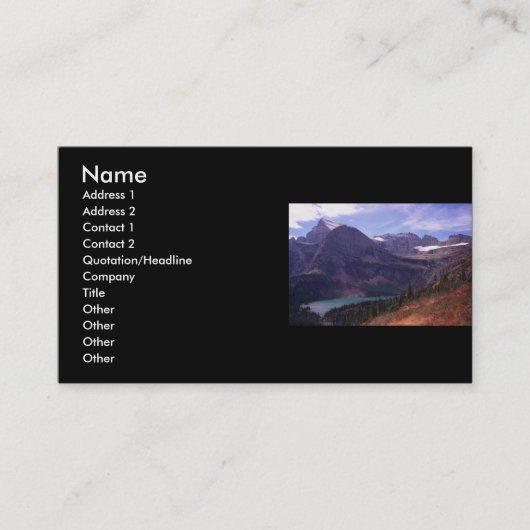 プロフィールか名刺、景色 名刺 (正面)