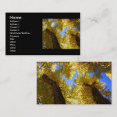 プロフィールか名刺、《植物》アスペン 名刺 (正面/裏面)