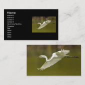 プロフィールか名刺、白鷺 名刺 (正面/裏面)