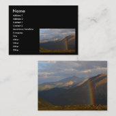 プロフィールか名刺、虹 名刺 (正面/裏面)