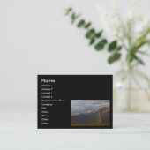 プロフィールか名刺、虹 名刺 (スタンド正面)