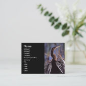 プロフィールか名刺、anhinga 名刺 (スタンド正面)