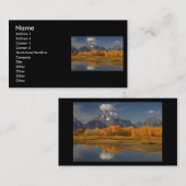 プロフィールか名刺、oxbowのくねり 名刺 (正面/裏面)