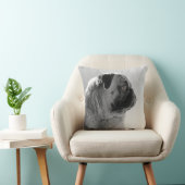 プロフィールのパグ クッション (椅子)