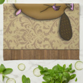 プロフィールのビーバー キッチンタオル (折り畳み)