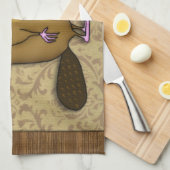 プロフィールのビーバー キッチンタオル (四つ折り)