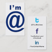 プロフィールの名刺のtfl 2.0のWer@blの社会的なtflbak コーリングカード (正面/裏面)