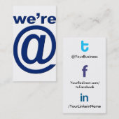 プロフィールの名刺のtfl 2.0のWer@blの社会的なtflbak 名刺 (正面/裏面)