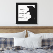 プロフィールを更新する必要がある キャンバスプリント (インサイチュ (寝室))