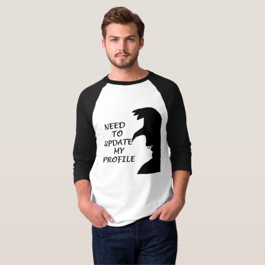 プロフィールを更新する必要がある Tシャツ (正面フル)