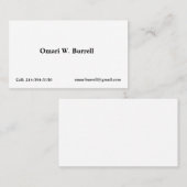 プロフィールカードテンプレート: カスタム 名刺 (正面/裏面)