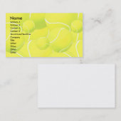 プロフィールカードテンプレート-テニス 名刺 (正面/裏面)