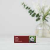 プロフィールカードテンプレート-パンダ スキニー名刺 (スタンド正面)