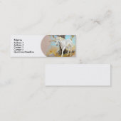 プロフィールカードテンプレート-ユニコーン スキニー名刺 (正面/裏面)