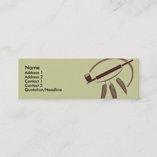 プロフィールカードテンプレート-平和管 スキニー名刺 (正面)