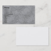 プロフィールカードテンプレート-金属のギア 名刺 (正面/裏面)