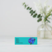 プロフィールカードテンプレート- Bettaの魚 スキニー名刺 (スタンド正面)