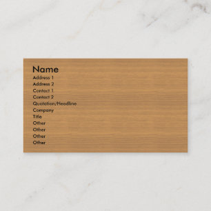 プロフィールカードテンプレート- Woodgrainの質 名刺