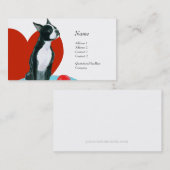 プロフィールカード-ボストンテリア 名刺 (正面/裏面)