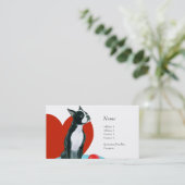 プロフィールカード-ボストンテリア 名刺 (スタンド正面)