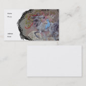 プロフィールカード-ユニコーンのバレンタイン 名刺 (正面/裏面)