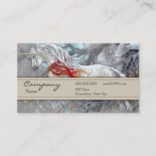 プロフィールカード-ユニコーン 名刺 (正面)