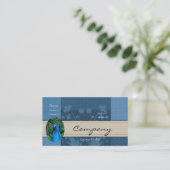 プロフィールカード-孔雀 名刺 (スタンド正面)