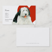 プロフィールカード-牧羊犬 名刺 (正面/裏面)