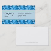 プロフィールカード-装飾的なパズルの部分 名刺 (正面/裏面)