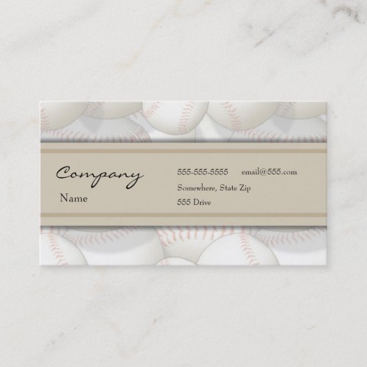 プロフィールカード-野球 名刺 (正面)