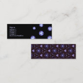 プロフィールカード: 銀河のダイヤモンド スキニー名刺 (正面/裏面)
