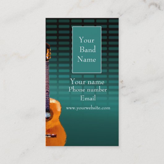 プロフィールカード-音楽バンド 名刺 (正面)
