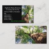 プロフィールカード、高地の自然の聖域 名刺 (正面/裏面)