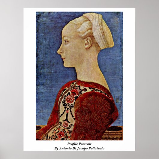 プロフィールポートレートバイアントニオディジャコポーライウオロ ポスター (正面)