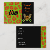 プロフィール個人名カードグリーンビートル 名刺 (正面/裏面)