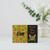 プロフィール個人名カードグリーンビートル 名刺 (スタンド正面)