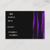 プロフィール パーソナルネームカード 紫 名刺 (裏面)
