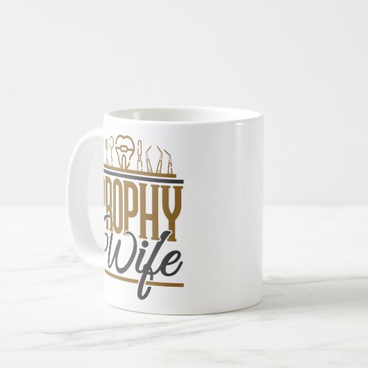 プロフィー妻歯科衛生衛生士RDH コーヒーマグカップ (正面左)