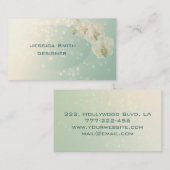 プロフェショナルな華エレガントやかな《写真》ぼけ味蘭 名刺 (正面/裏面)