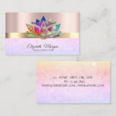 プロフェッシエレガントャロータスバラ金ゴールド《写真》ぼけ味 名刺 (正面/裏面)