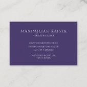 プロフェッショナミニマルル・モノグラム 名刺 (裏面)