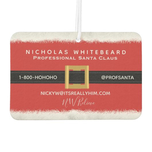 プロフェッショナルおもしろいサンタクロースカーエアーフレッシュナー カーエアーフレッシュナー (裏面)