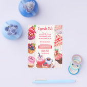 プロフェッショナルおもしろいベーキングベイクセールカスタムフライヤー チラシ (シングル)