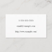 プロフェッショナルおよびシンプルアーキテクトの名刺 名刺 (裏面)