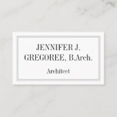 プロフェッショナルおよびシンプルアーキテクトの名刺 名刺 (正面)