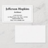 プロフェッショナルおよびシンプルアーキテクトの名刺 名刺 (正面/裏面)