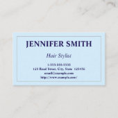 プロフェッショナルおよび基本美容師名刺 名刺 (正面)