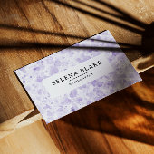 プロフェッショナルお洒落シックなミニマルデザインとQR 名刺